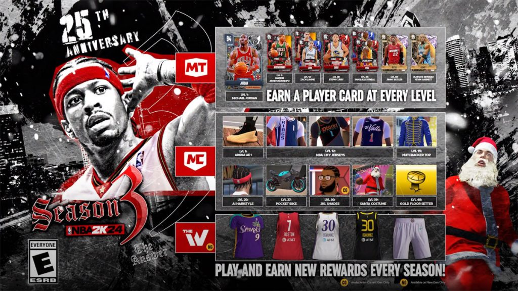 NBA 2K24 Season 3 Full Details Level 40 Rewards Start Date Time