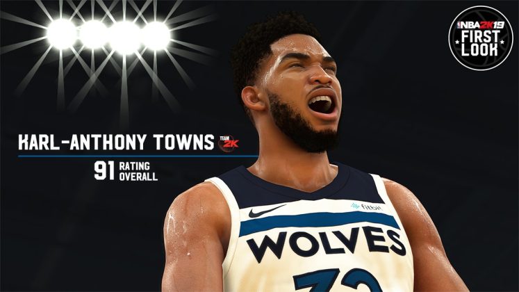 NBA 2K19 Screenshot & Player Rating: Karl-Anthony Towns (91 OVR) | NBA