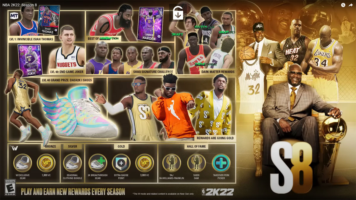 Nba 2k22 Season 8 Full Details Trailer Mycareer Myteam Level 40 Rewards Revealed More Nba 2kw Nba 2k23 News Nba 2k23 Locker Codes Nba 2k23