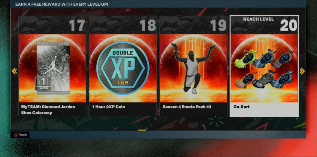 NBA 2K23 Season 4 Rewards (All) Level 40 Reward is a Teleport Drone, Galaxy Opal Zach LaVine