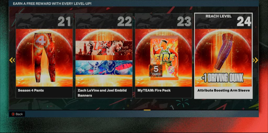 NBA 2K23 Season 4 Rewards (All) Level 40 Reward is a Teleport Drone, Galaxy Opal Zach LaVine