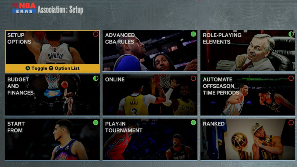 Nba 2k23 Mynba Eras Association Setup Options Explained Nba 2kw 