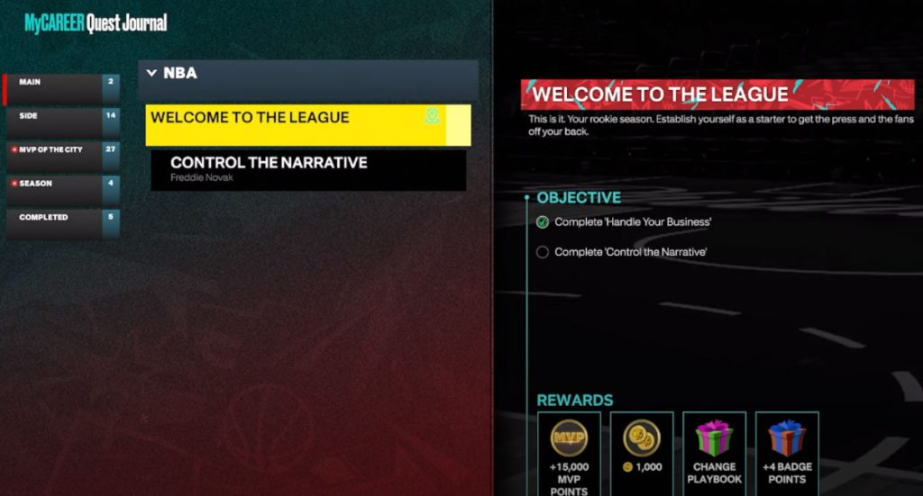 NBA 2K23 Tips How to a Starter in MyCAREER NBA 2KW