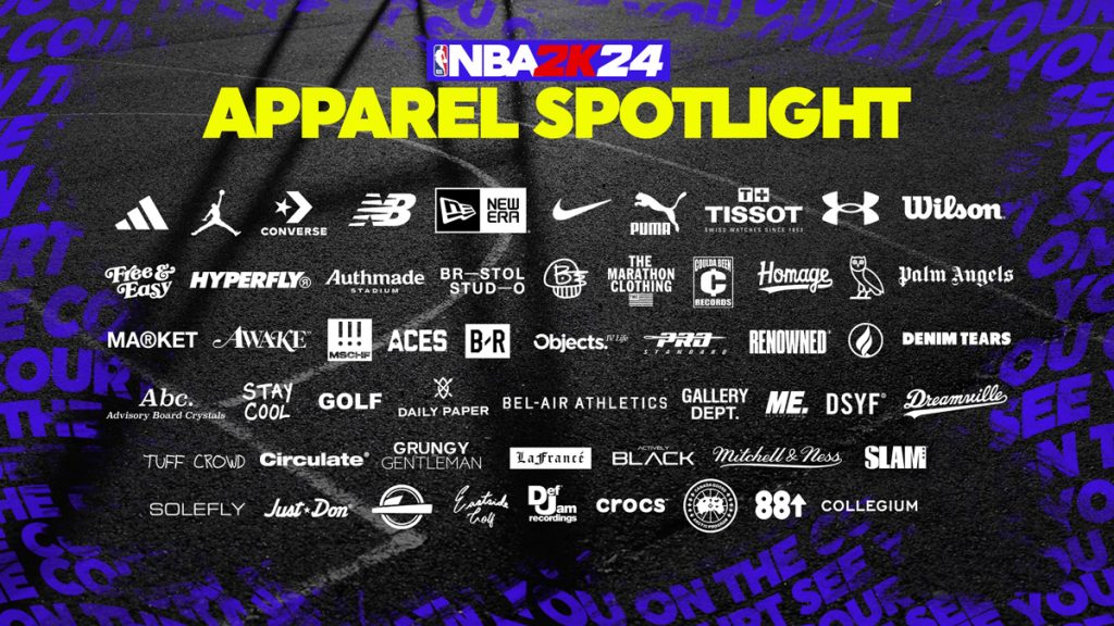 Full List of Clothing Brands & Apparel in NBA 2K24 | NBA 2KW