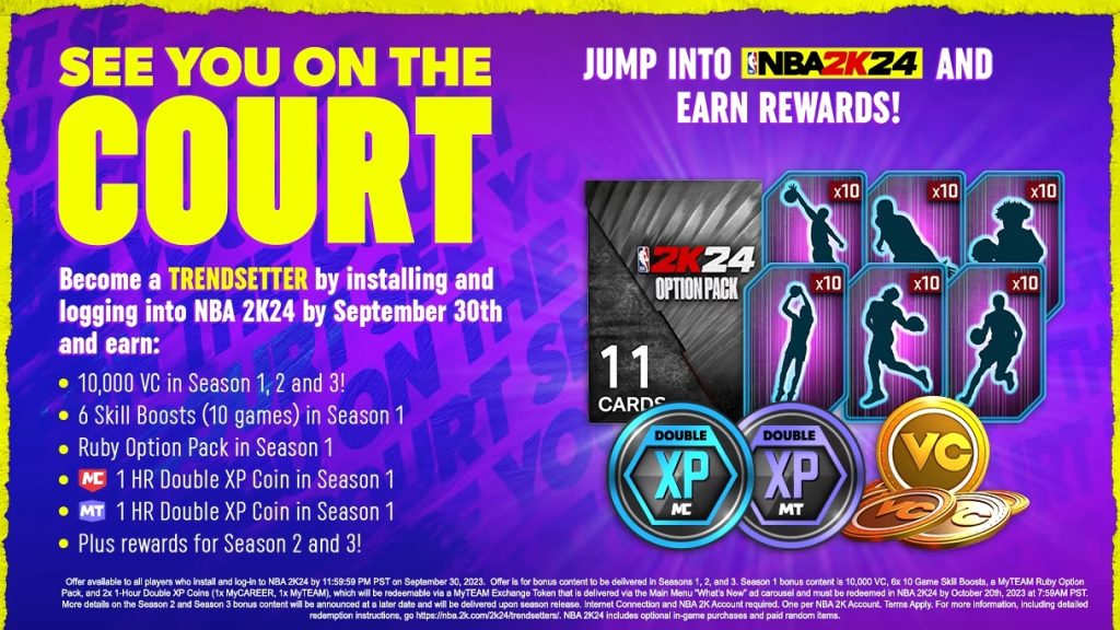 NBA 2K24 Tips How to Unlock & Redeem Trendsetter Rewards (All Seasons) NBA 2KW