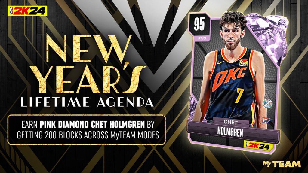 NBA 2K24 MyTEAM How to Unlock Pink Diamond Chet Holmgren NBA 2KW