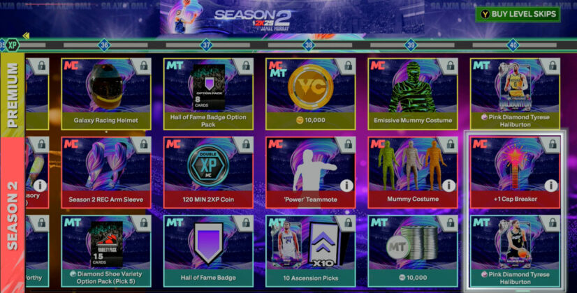 NBA 2K25 Season Rewards (All Seasons)