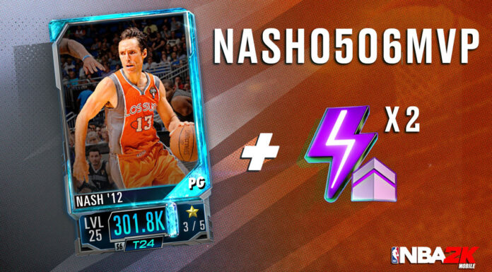 NBA 2K25 Mobile Code Steve Nash Card