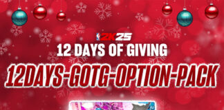 NBA 2K25 Locker Code - 12 Days of Giving Option Pack