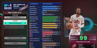 NBA 2K25 Darius Garland Template Build