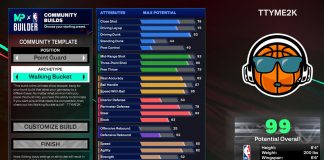 NBA 2K25 TTYME2K Community Build