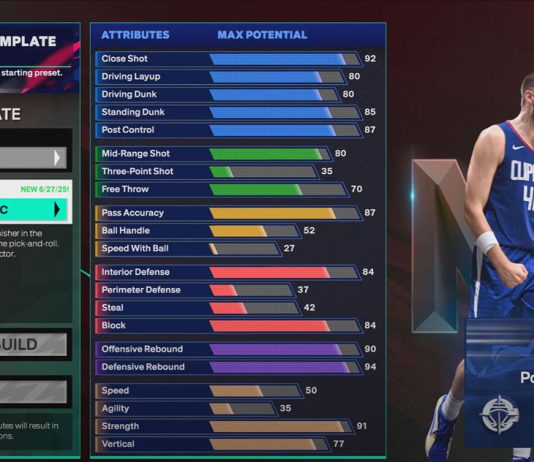 NBA 2K25 Ivica Zubac Template Build