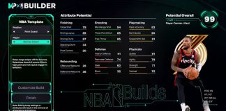NBA 2K26 Damian Lillard Template Build