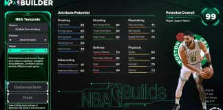 NBA 2K26 Jayson Tatum Template Build