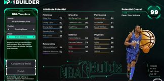 NBA 2K26 Tracy McGrady Template Build