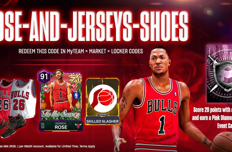 NBA 2K26 Locker Code: Amethyst Derrick Rose Card, D. Rose Jersey & Shoes NBA 2K26 Derrick Rose Locker Code