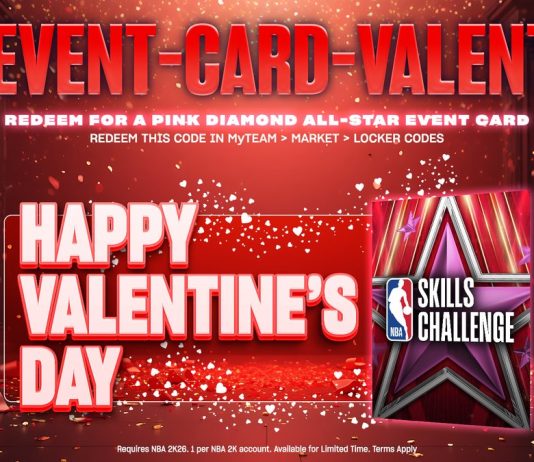 NBA 2K26 Locker Code Valentines Day