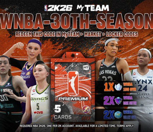 NBA 2K26 Locker Code WNBA