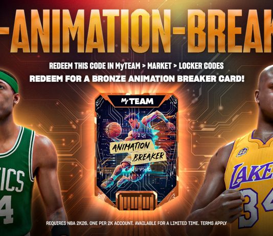 NBA 2K26 Locker Code: Animation Breaker