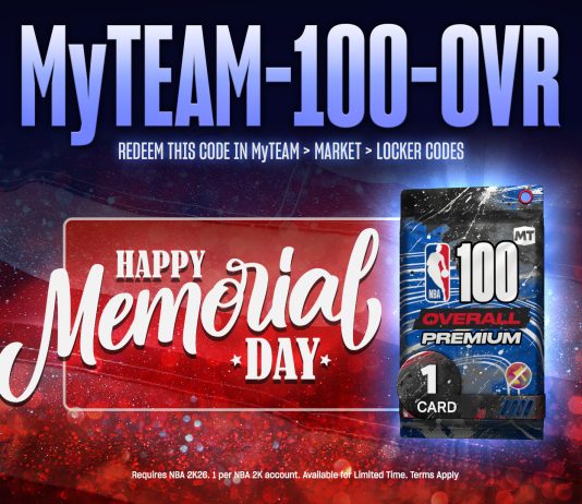 NBA 2K26 Locker Code: 100 OVR Premium Card