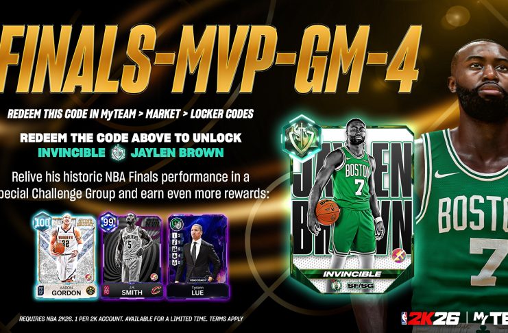 NBA 2K26 Locker Code: Invincible Jaylen Brown NBA 2K26 Locker Code: Invincible Jaylen Brown