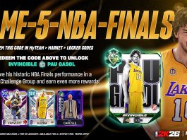 NBA 2K26 Locker Code: Invincible Pau Gasol
