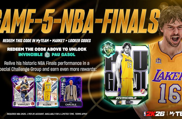 NBA 2K26 Locker Code: Invincible Pau Gasol NBA 2K26 Locker Code: Invincible Pau Gasol