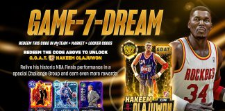 NBA 2K26 Locker Code: GOAT Hakeem Olajuwon