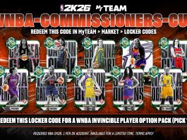 NBA 2K26 Locker Code WNBA
