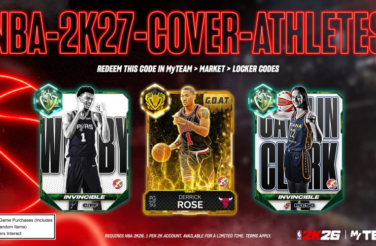 NBA 2K27 Cover Athletes Locker Code