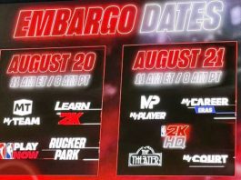 NBA 2K27 Embargo Dates