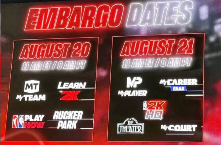 NBA 2K27 Embargo Dates Revealed NBA 2K27 Embargo Dates