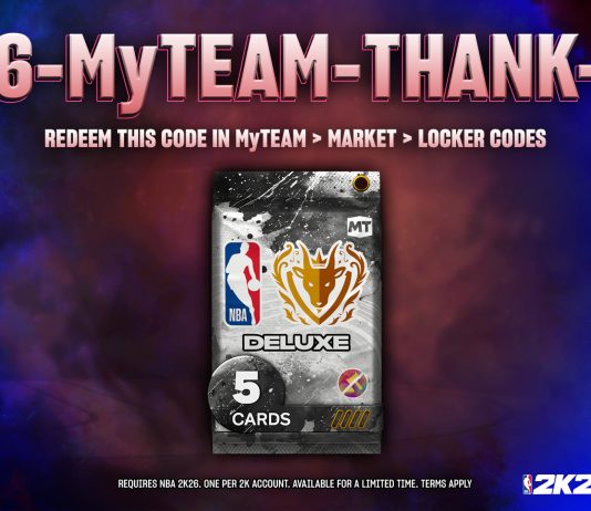 NBA 2K26 Locker Code: Free G.O.A.T. Player - G.O.A.T. Deluxe Pack (5 cards)