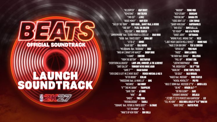 NBA 2K27 Soundtrack